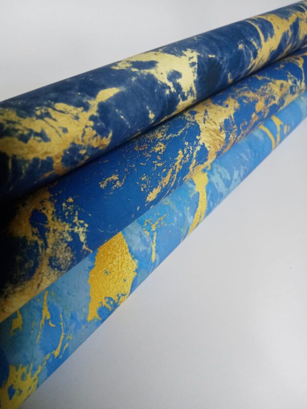 Blue/Gold Marble