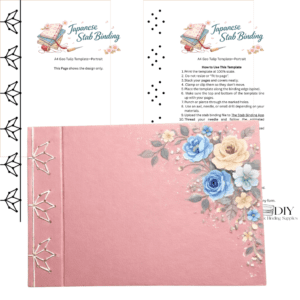 Geo Tulip Stab Binding Sewing Template