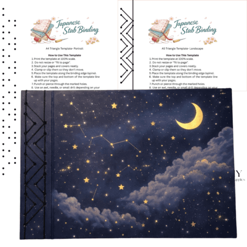 Triangle stab binding sewing template