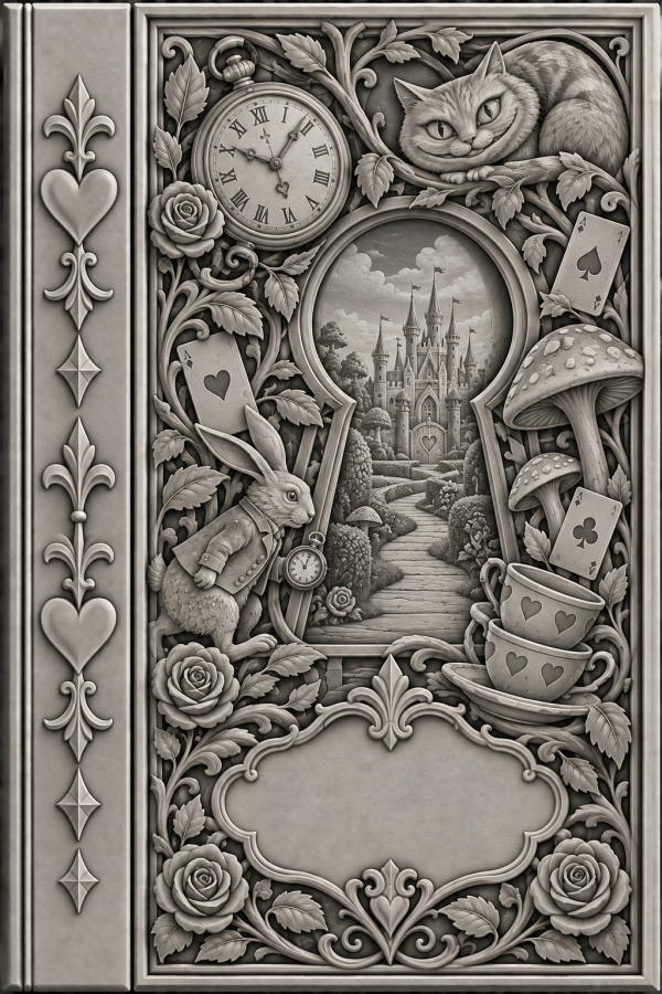 3D Printed A5 Embossed Book Cover – Primed & Ready to Paint - Image 23