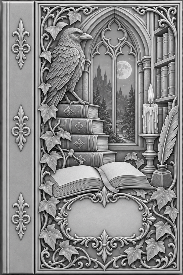 3D Printed A5 Embossed Book Cover – Primed & Ready to Paint - Image 14