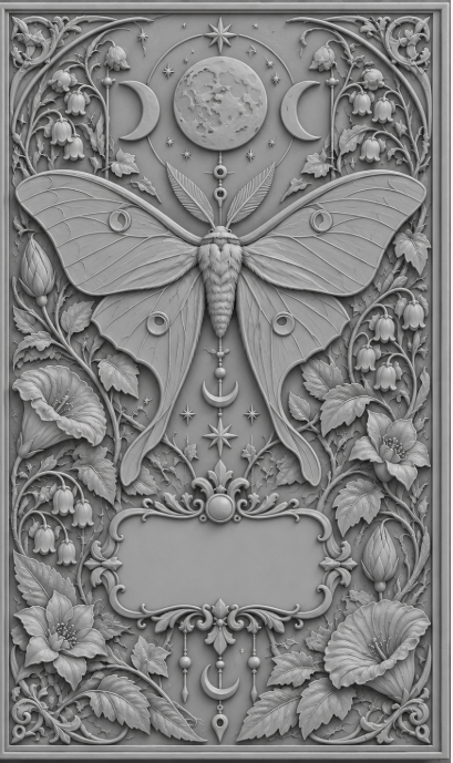 3D Printed A5 Embossed Book Cover – Primed & Ready to Paint - Image 11
