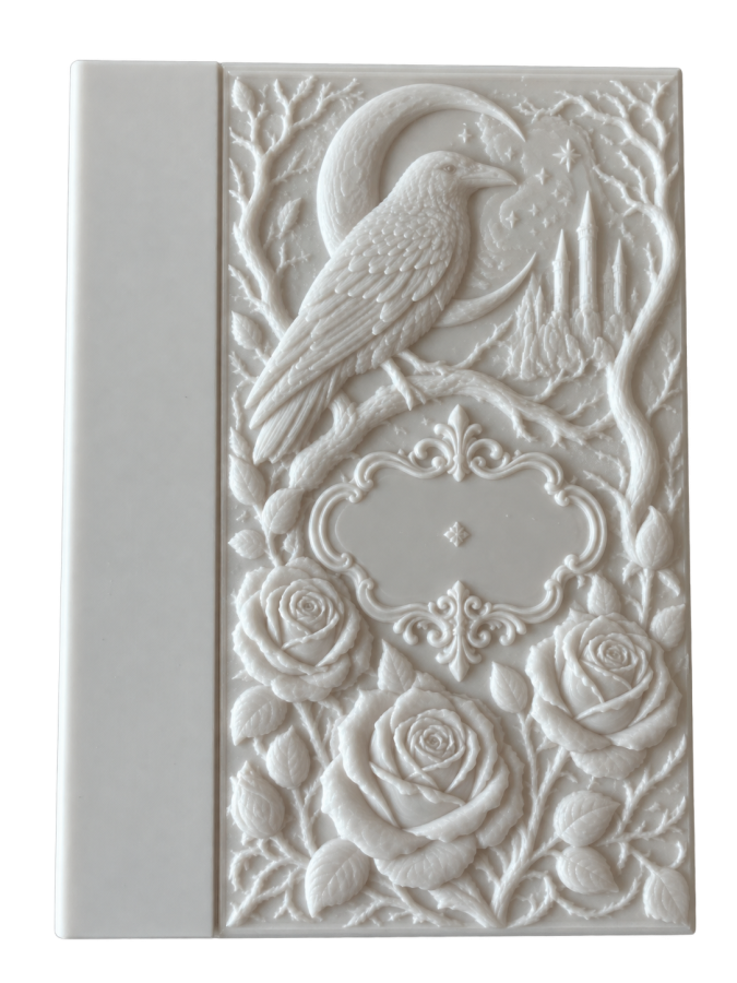 3D Printed A5 Embossed Book Cover – Primed & Ready to Paint - Image 24